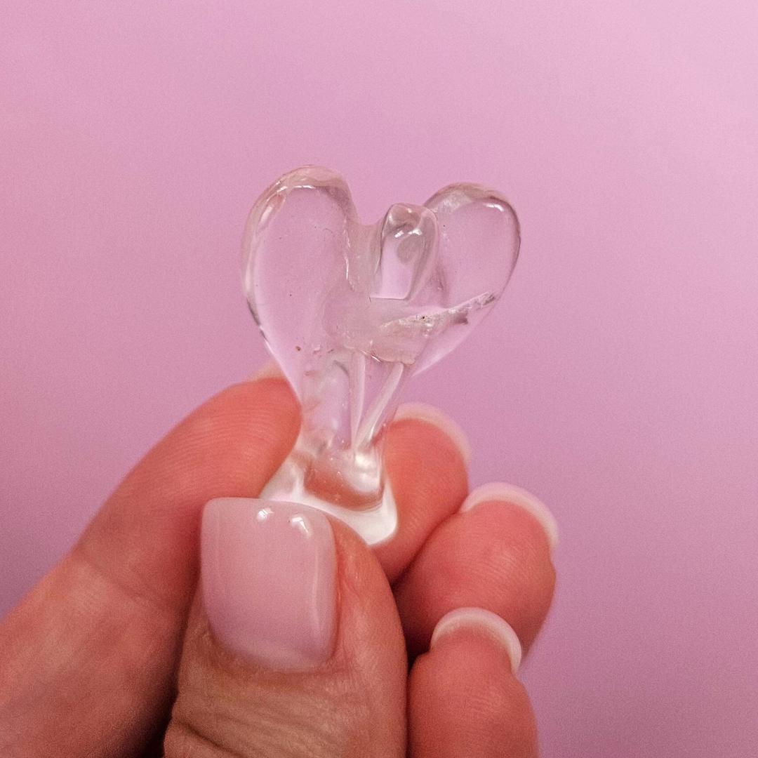 Clear Quartz Angel Crystal Carving Christian Gift Guardian Angel Figur