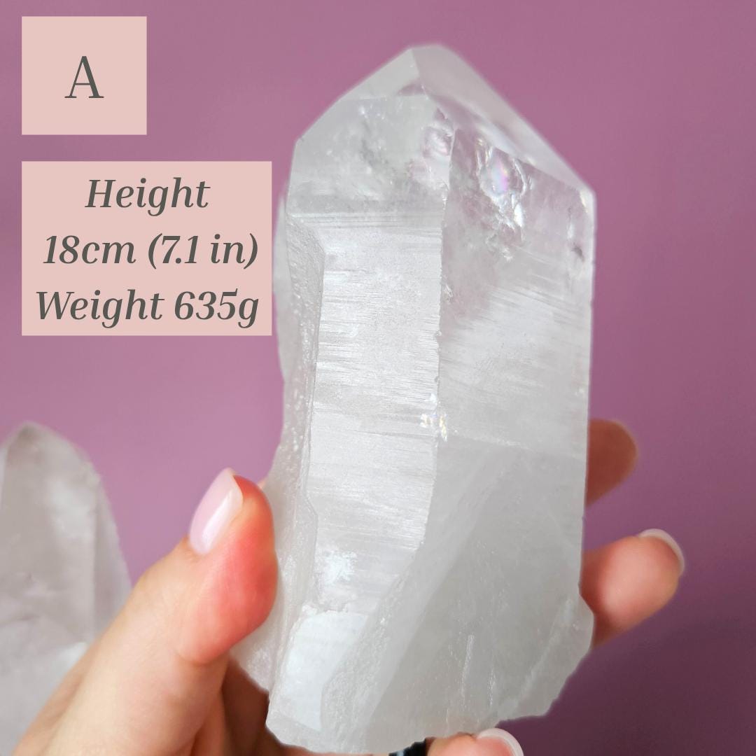 Clear Quartz Crystal Large Energy Amplifier Crystal for Collectors Med