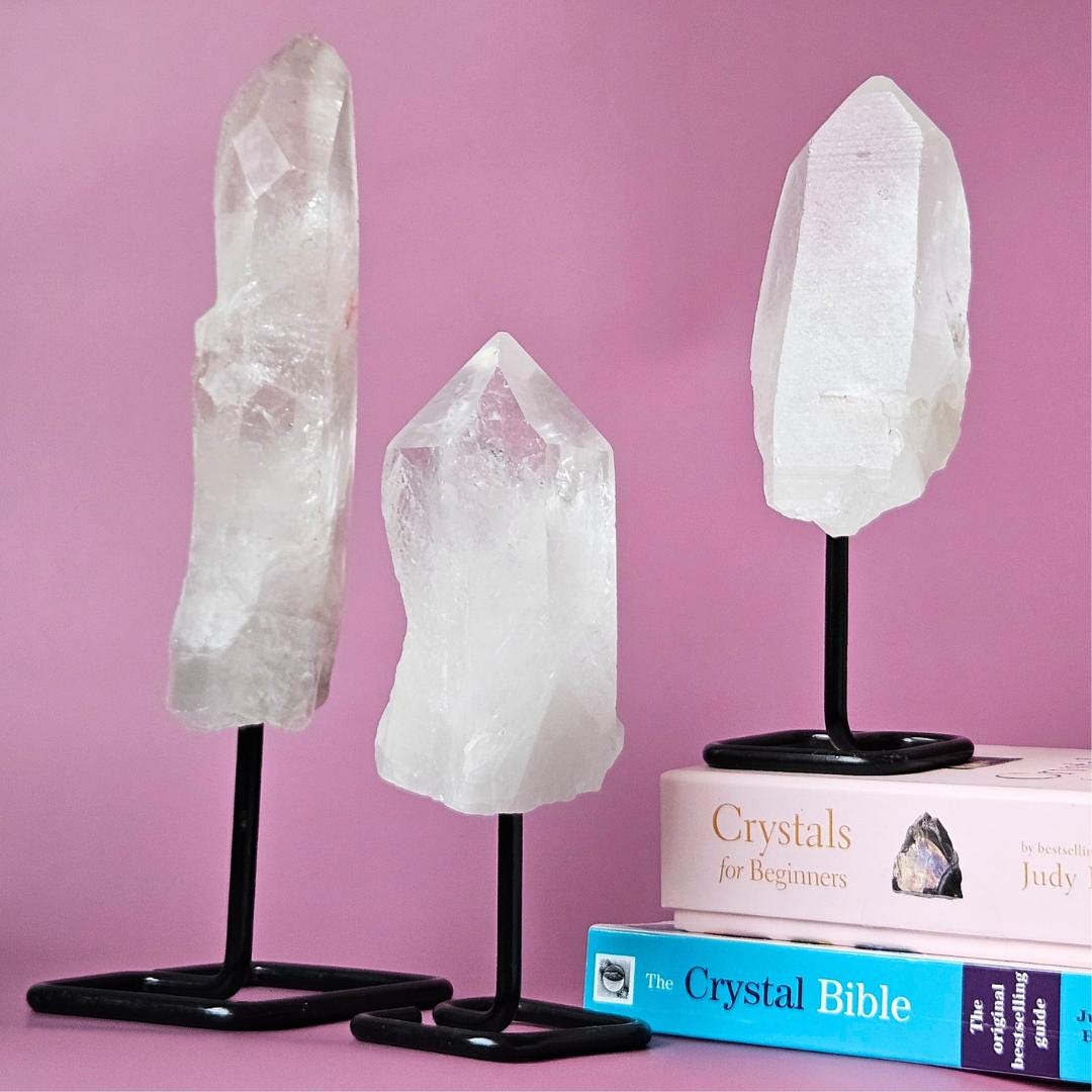 Clear Quartz Crystal Large Energy Amplifier Crystal for Collectors Med