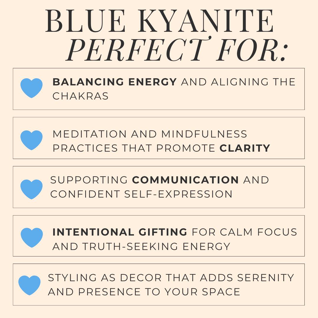 Mini Blue Kyanite Blades Raw Kyanite Crystal for Grids Pocket Stone Je