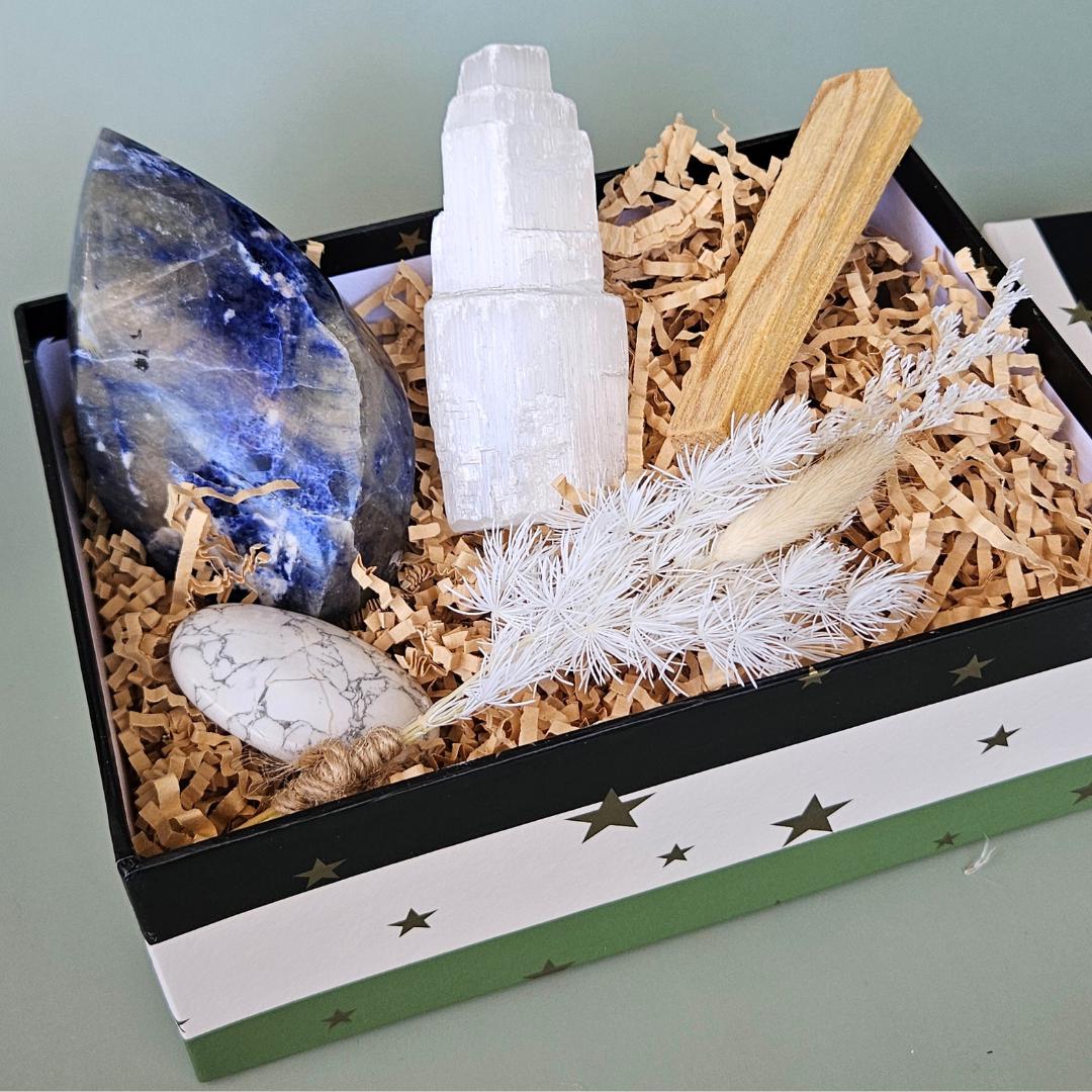 Crystal Gift Box Set Self Care Spa Gift for Her Healing Crystal Set Mi