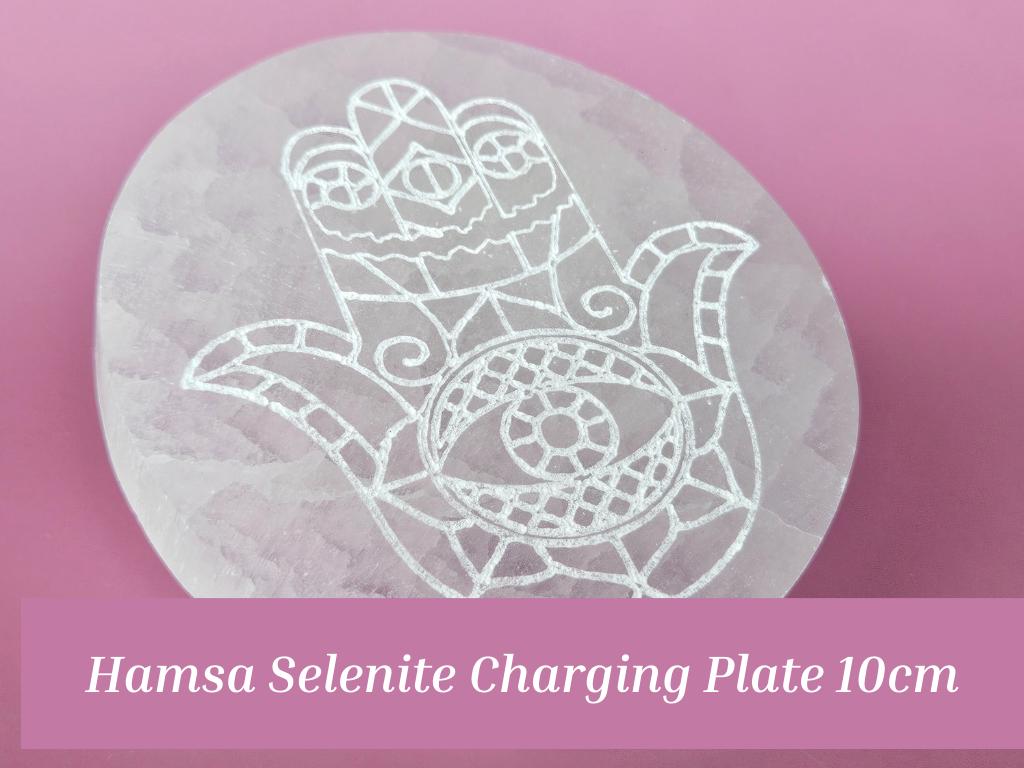 Selenite Crystal Collection sticks charging plate slabs keychain clean