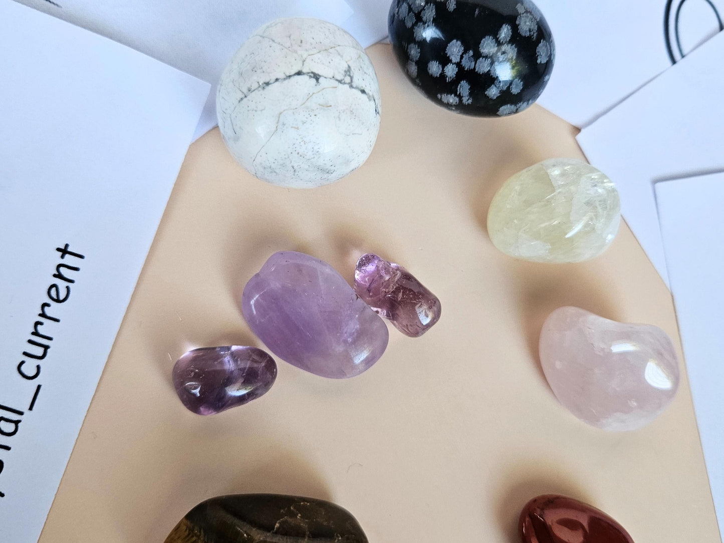 Kids Crystal Gift Set Tumbled Stones Colouring Pages Fun Creative Mind
