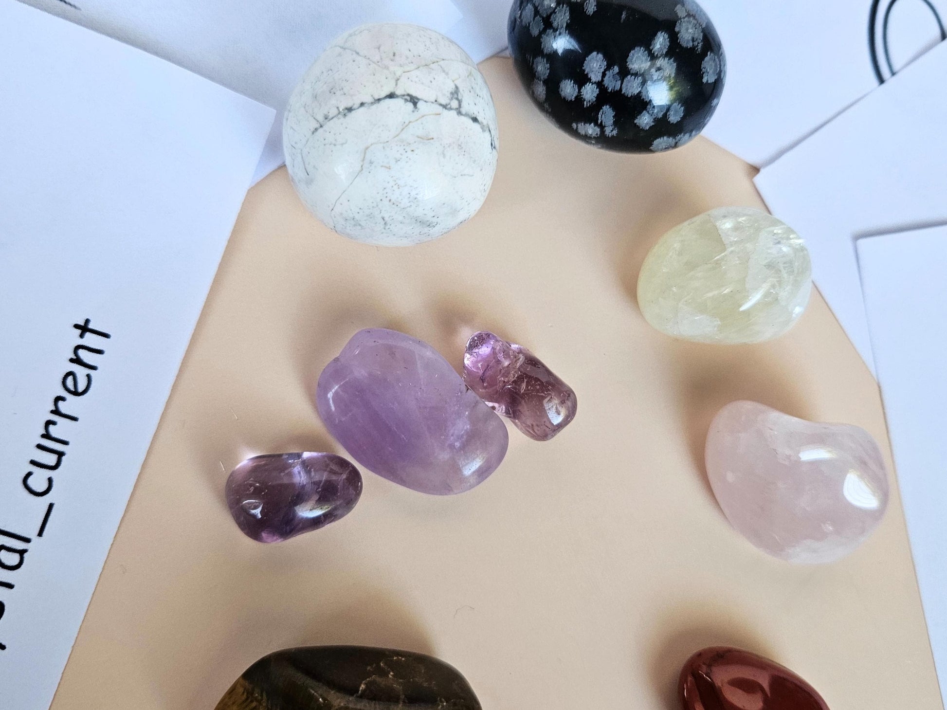 Kids Crystal Gift Set Tumbled Stones Colouring Pages Fun Creative Mind