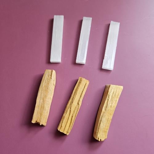 Selenite Hamsa charging Plate Protection Cleansing spiritual Gift Set 