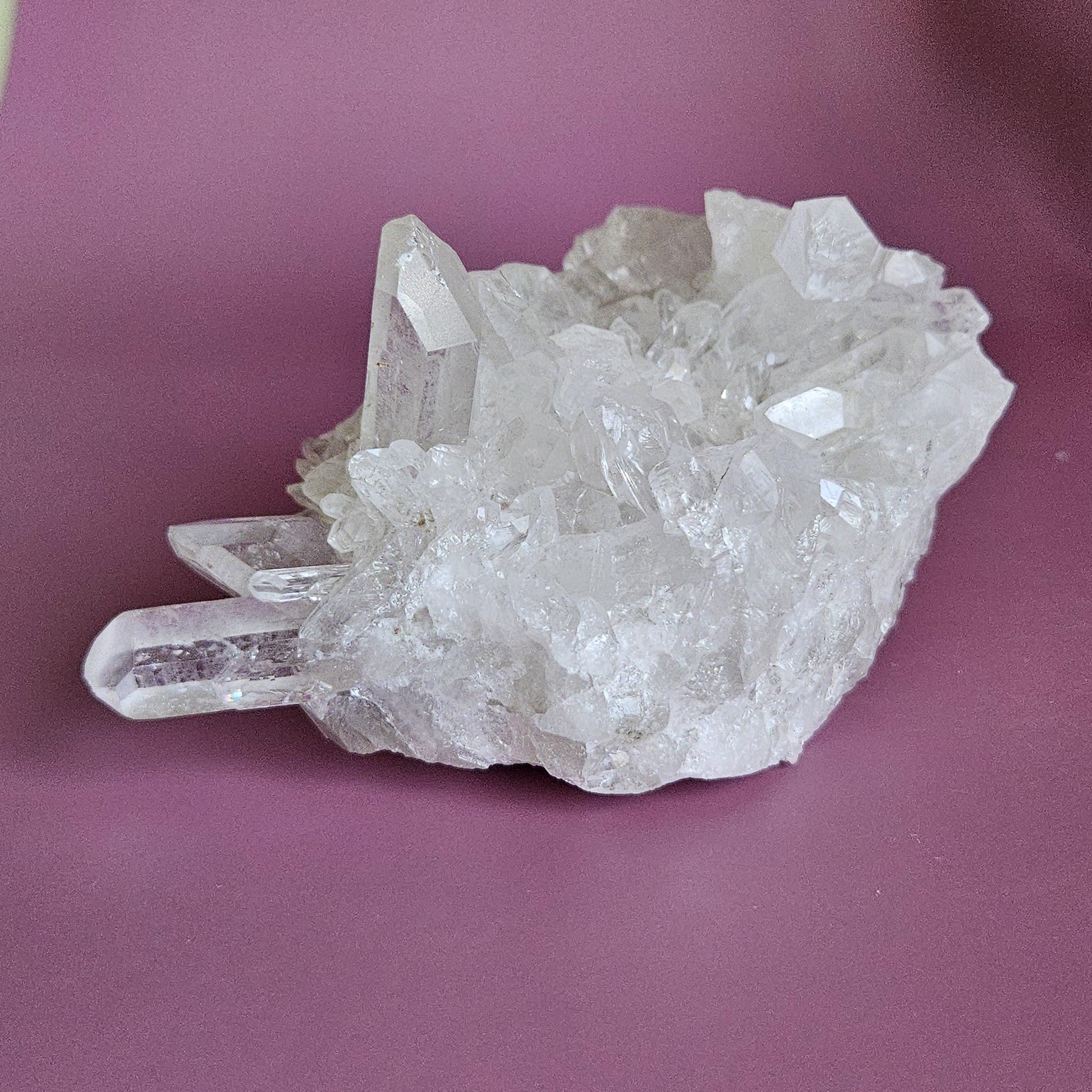 Clear Quartz Cluster RAW Crystal Point Brazil Natural Cluster Crystal 