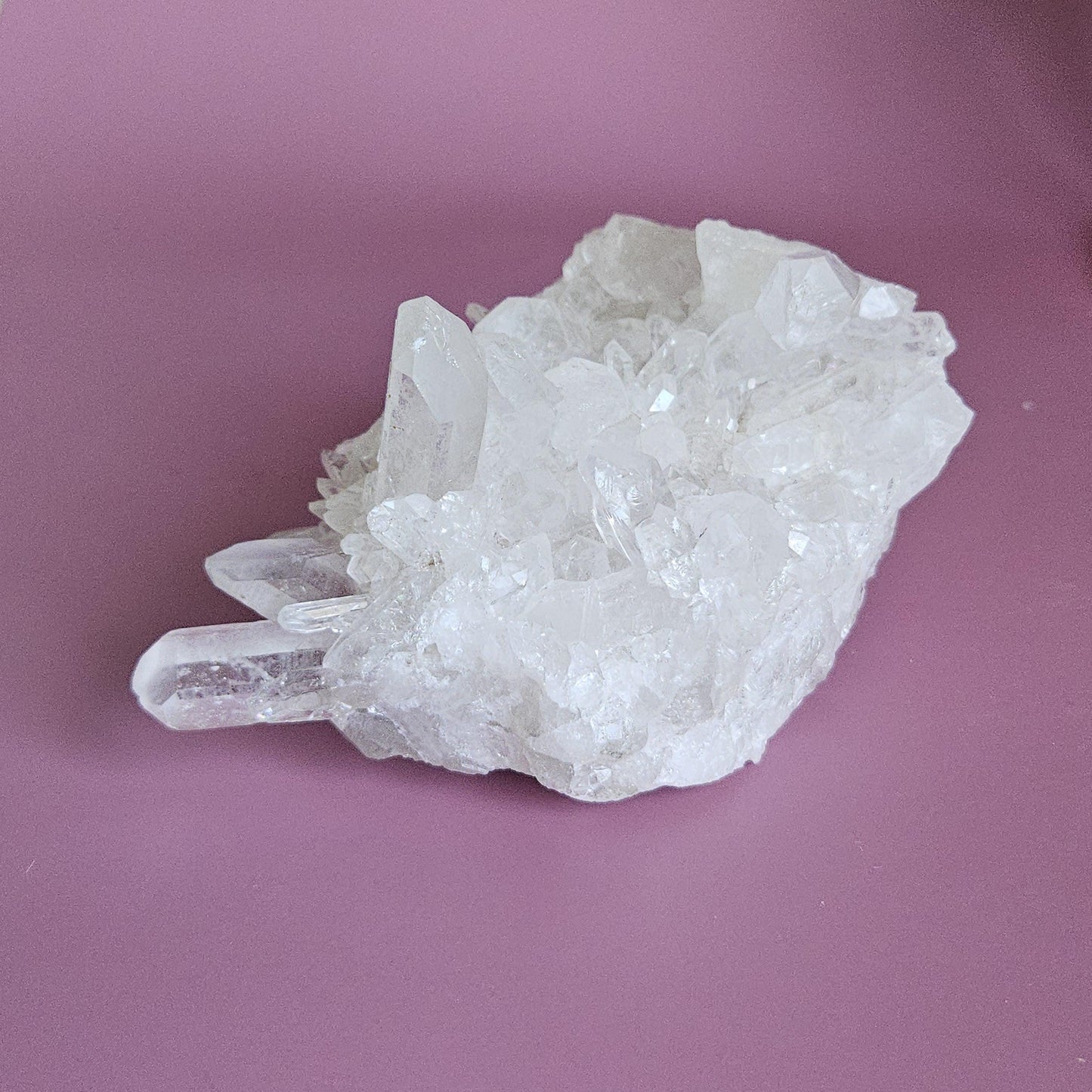 Clear Quartz Cluster RAW Crystal Point Brazil Natural Cluster Crystal 