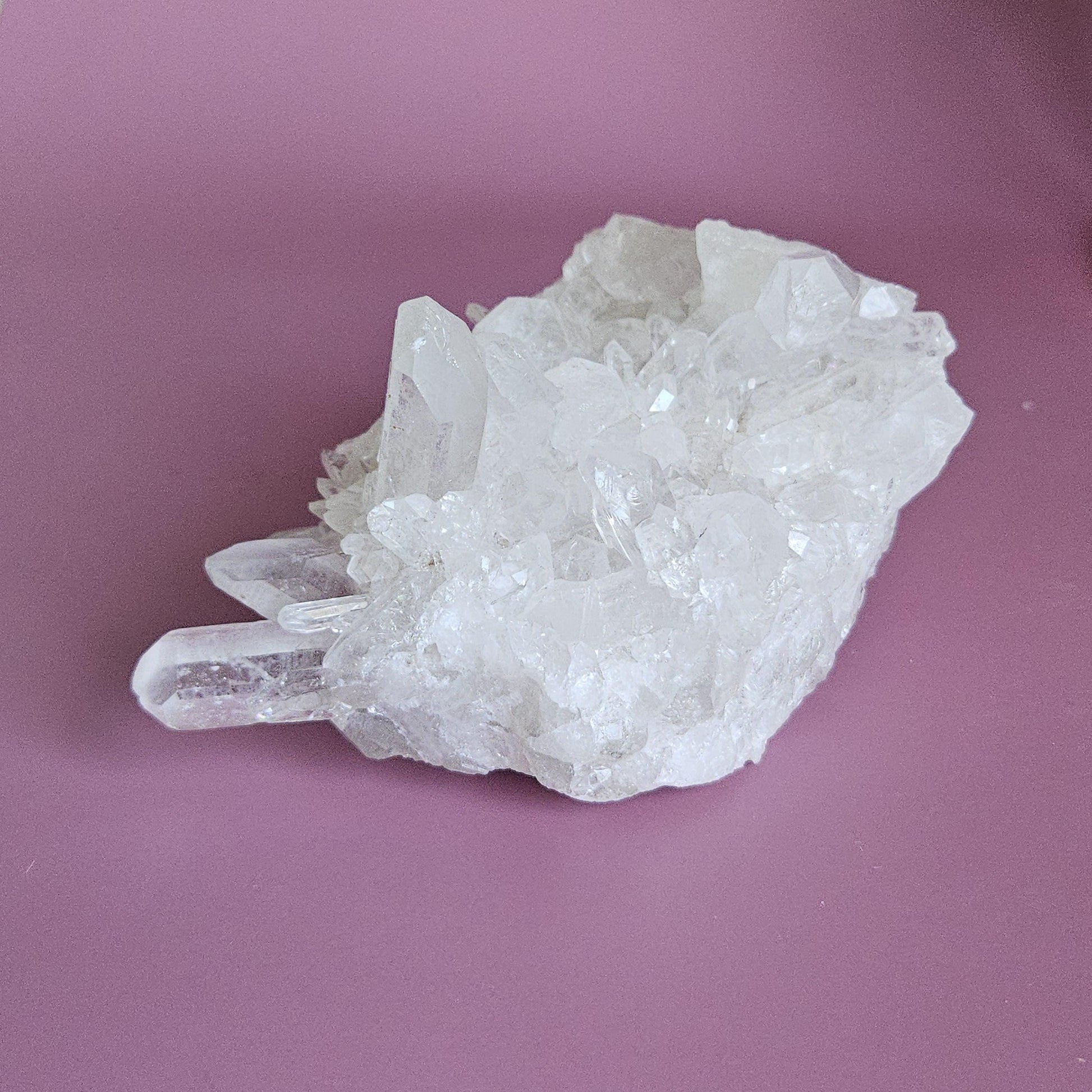 Clear Quartz Cluster RAW Crystal Point Brazil Natural Cluster Crystal 