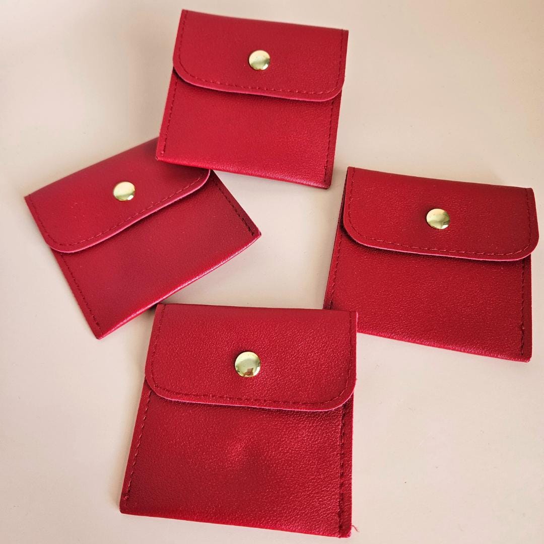 Crystal Jewelry Storage Pouch Small Travel Bag for Tumbled Stones Coin