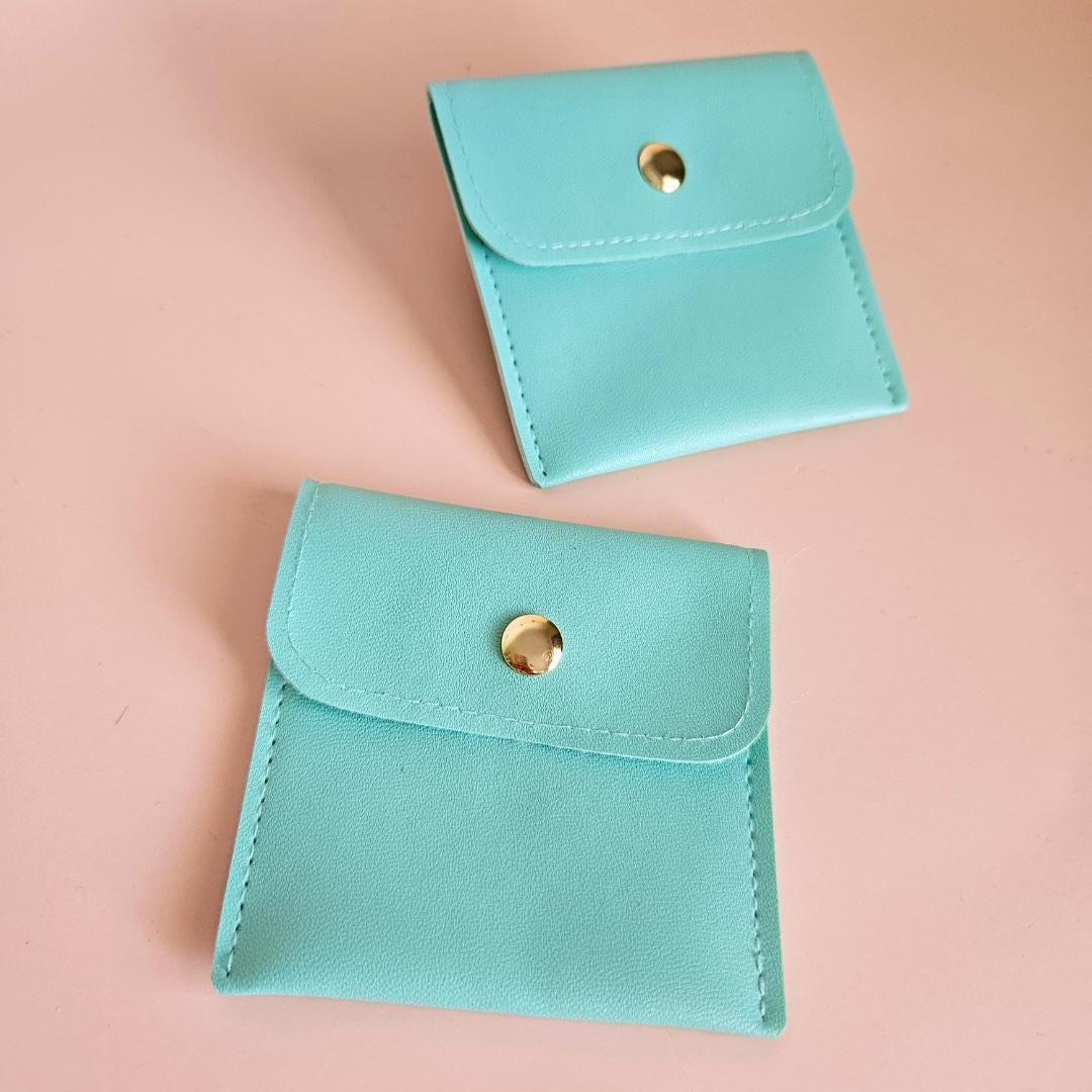 Crystal Jewelry Storage Pouch Small Travel Bag for Tumbled Stones Coin