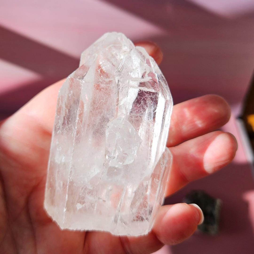 Clear Quartz Crystal Cluster Brazil Natural Crystal Decor Raw Quartz S