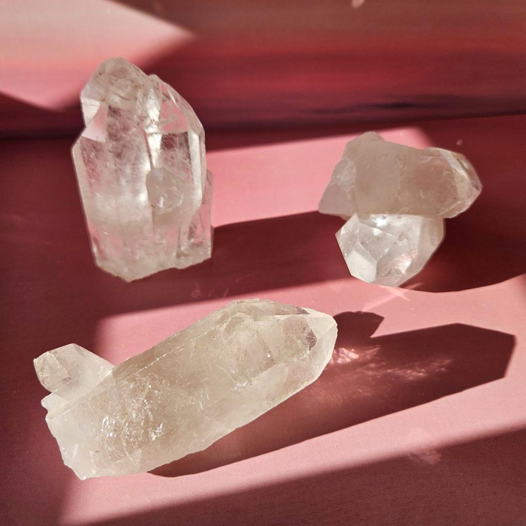 Clear Quartz Crystal Cluster Brazil Natural Crystal Decor Raw Quartz S