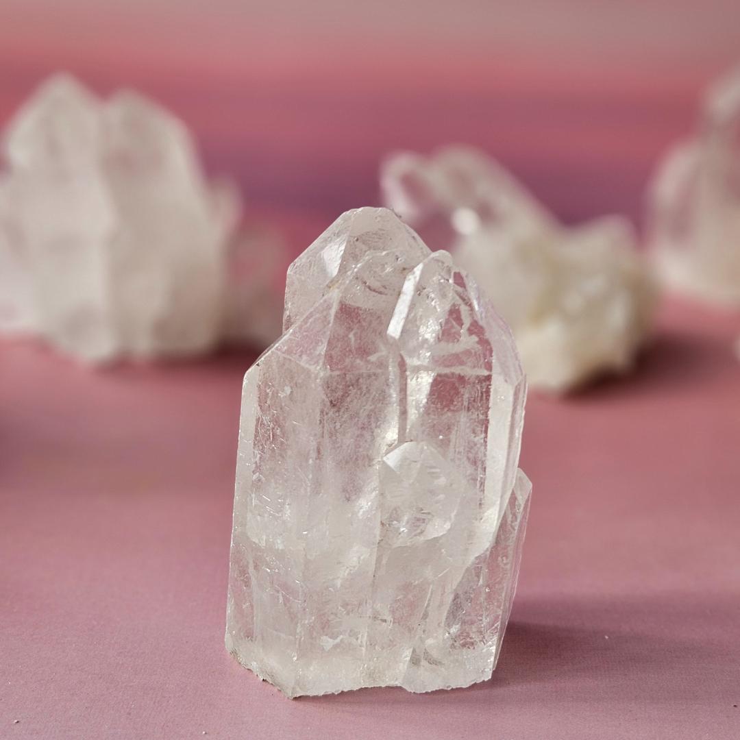 Clear Quartz Crystal Cluster Brazil Natural Crystal Decor Raw Quartz S