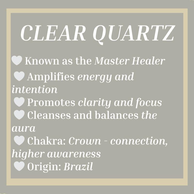 Clear quartz palmstone natural crystal worry stone polished meditation