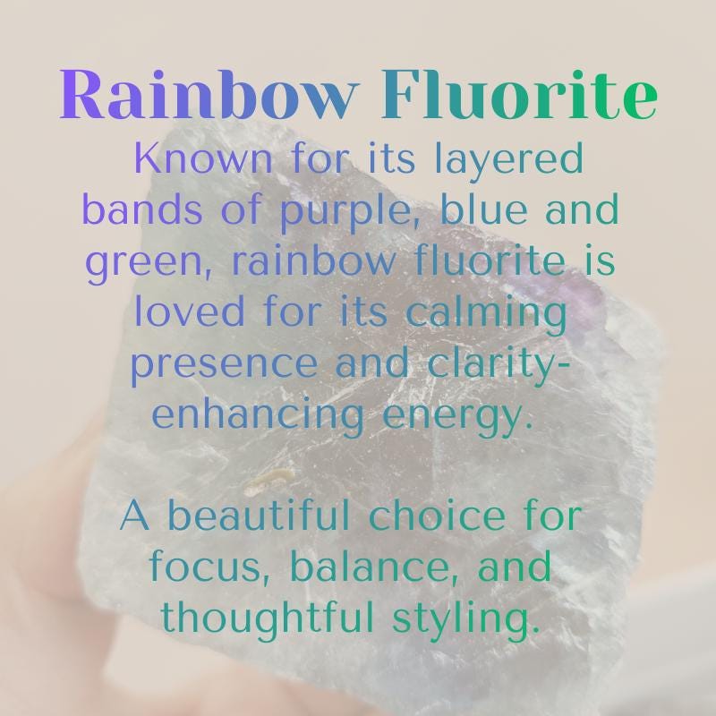 Rainbow Fluorite Crystal Display Spiritual Gifts Raw Fluorite Slab Hea