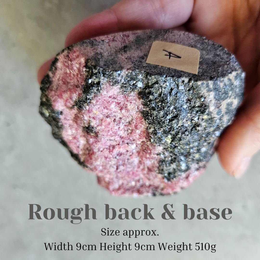 Rhodonite crystals freeform Polished and Rough natural healing stone S