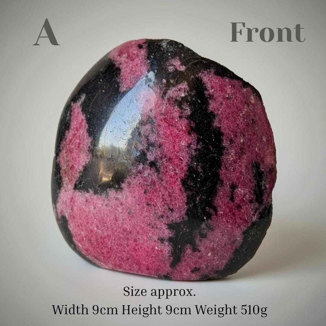 Rhodonite crystals freeform Polished and Rough natural healing stone S