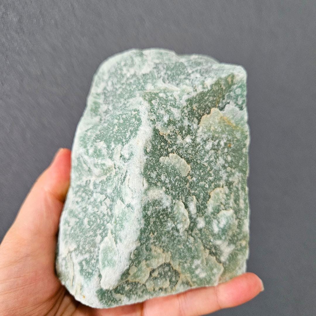 Green Aventurine Large Rough Healing Crystal Decor Stone 10cm Confiden