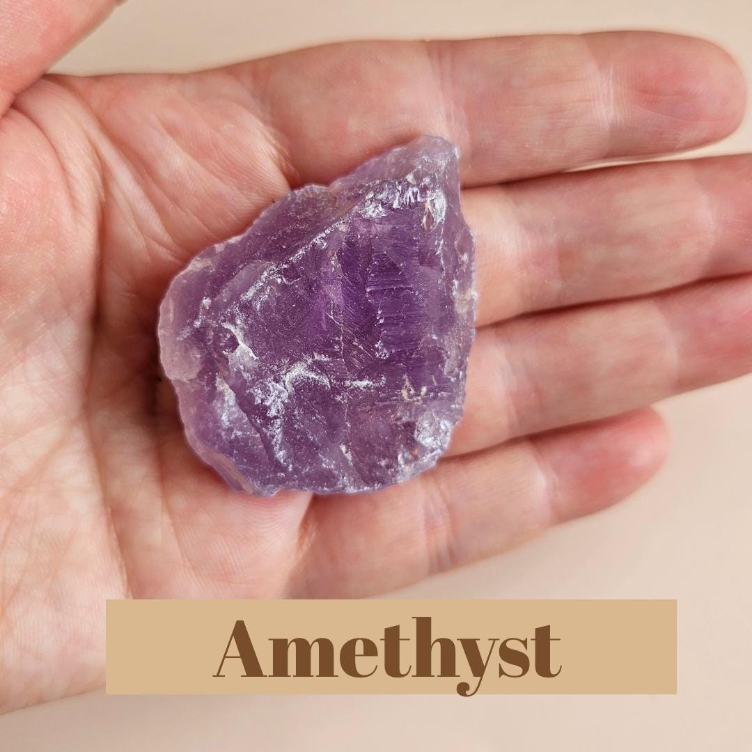 Beginner Crystal kit 12 Raw Crystals Set Amethyst Pyrite Blue Lace Aga