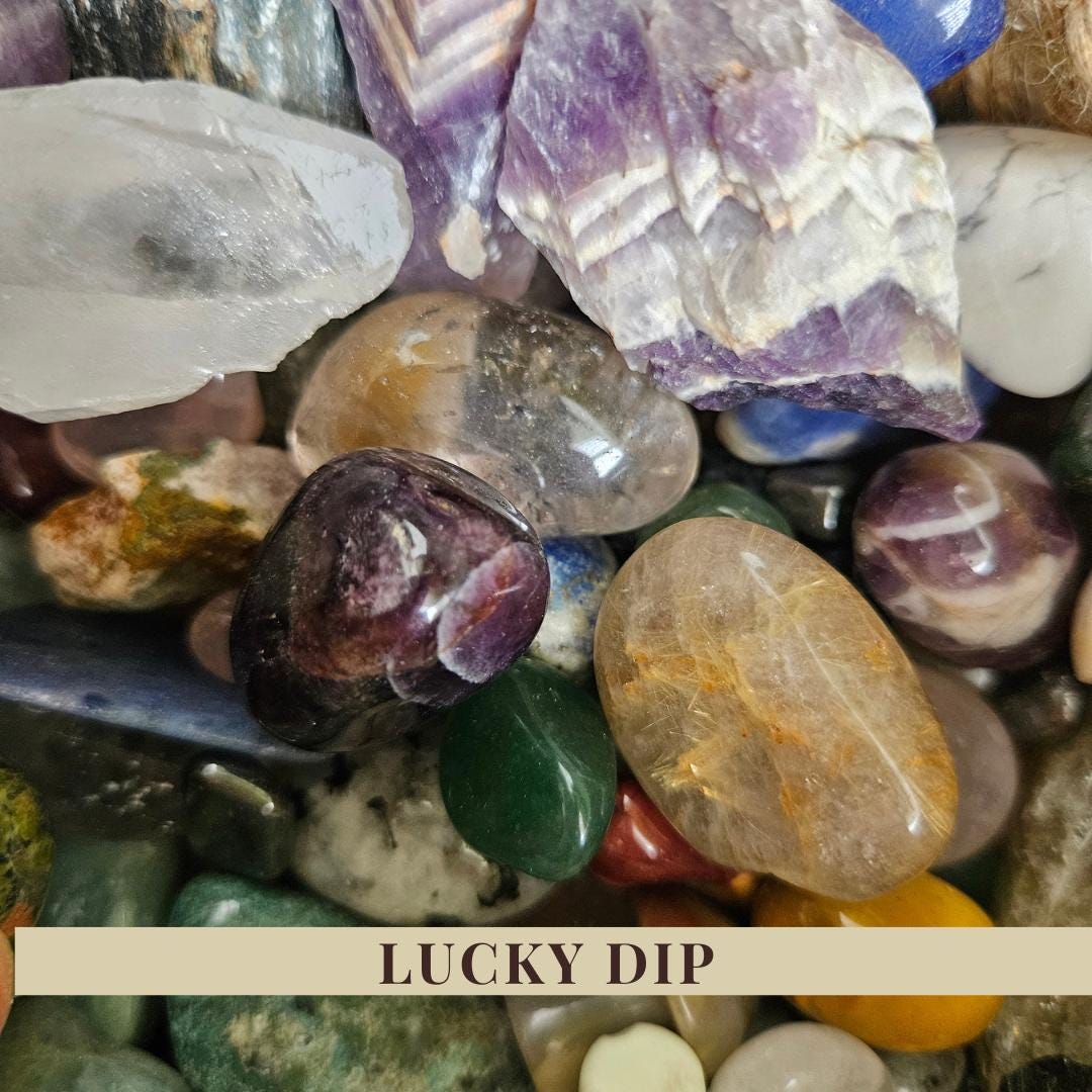 Crystal Scoop Lucky Dip Mystery Crystals Confetti Tumbled Stones Raw C