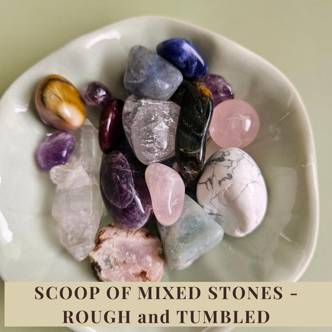 Crystal Scoop Lucky Dip Mystery Crystals Confetti Tumbled Stones Raw C