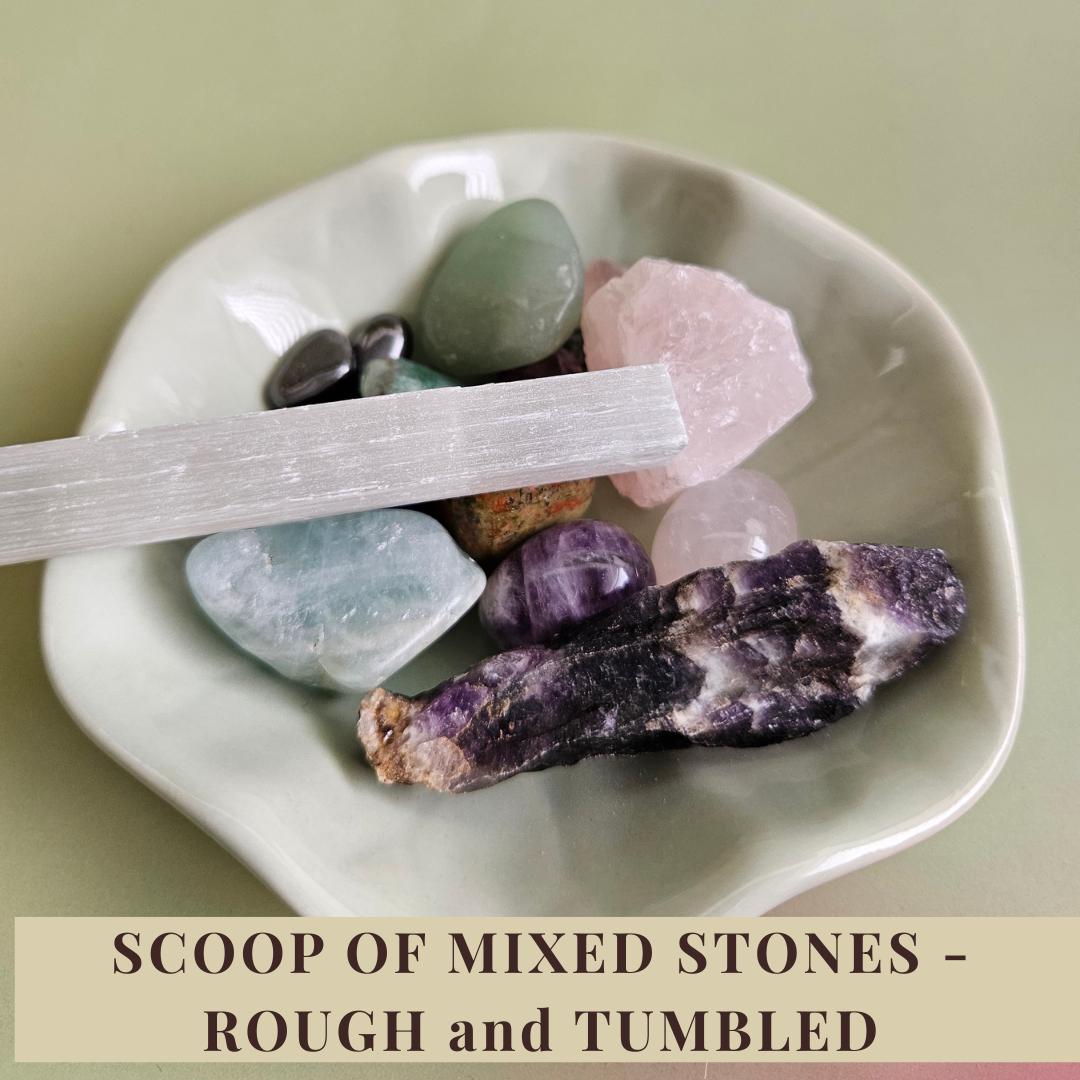 Crystal Scoop Lucky Dip Mystery Crystals Confetti Tumbled Stones Raw C