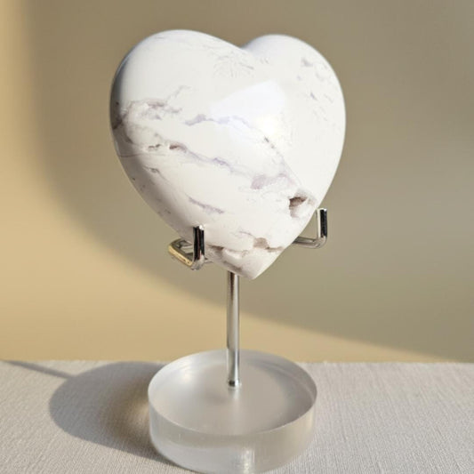 Agate Heart Crystal Home Décor Crystal with Druzy Healing Stone Displa