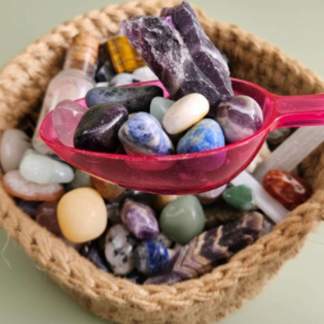 Crystal Scoop Lucky Dip Mystery Crystals Confetti Tumbled Stones Raw C