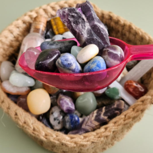 Crystal Scoop Lucky Dip Mystery Crystals Confetti Tumbled Stones Raw C