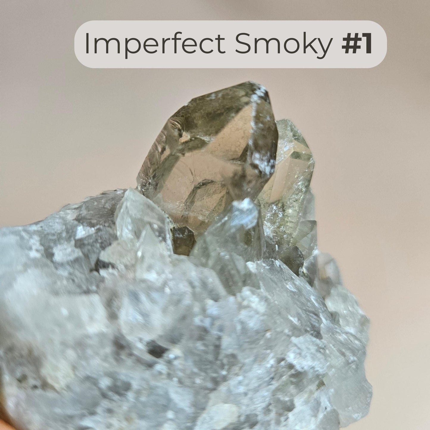 IMPERFECT Smoky Quartz Raw cluster Discounted Crystal Decor  from Braz