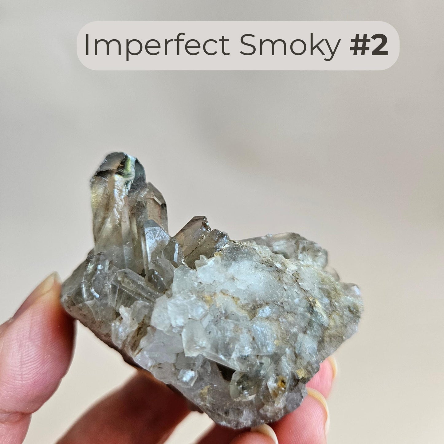 IMPERFECT Smoky Quartz Raw cluster Discounted Crystal Decor  from Braz