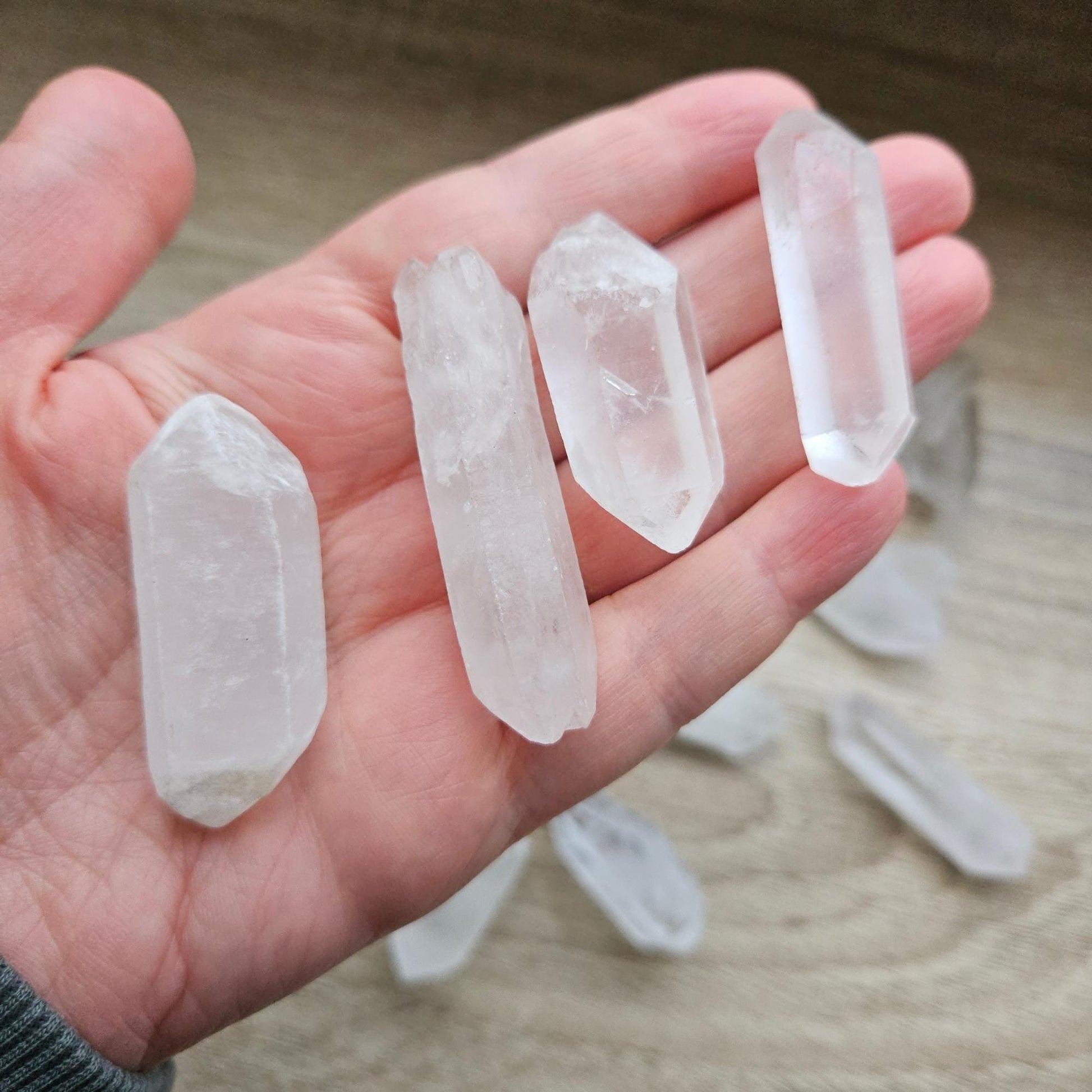 Natural Clear Quartz Crystal Points Raw Quartz Point Healing Crystal G