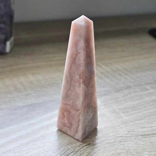 Pink Amethyst Tower Point Crystal Brazil Natural Gemstone Healing Crys