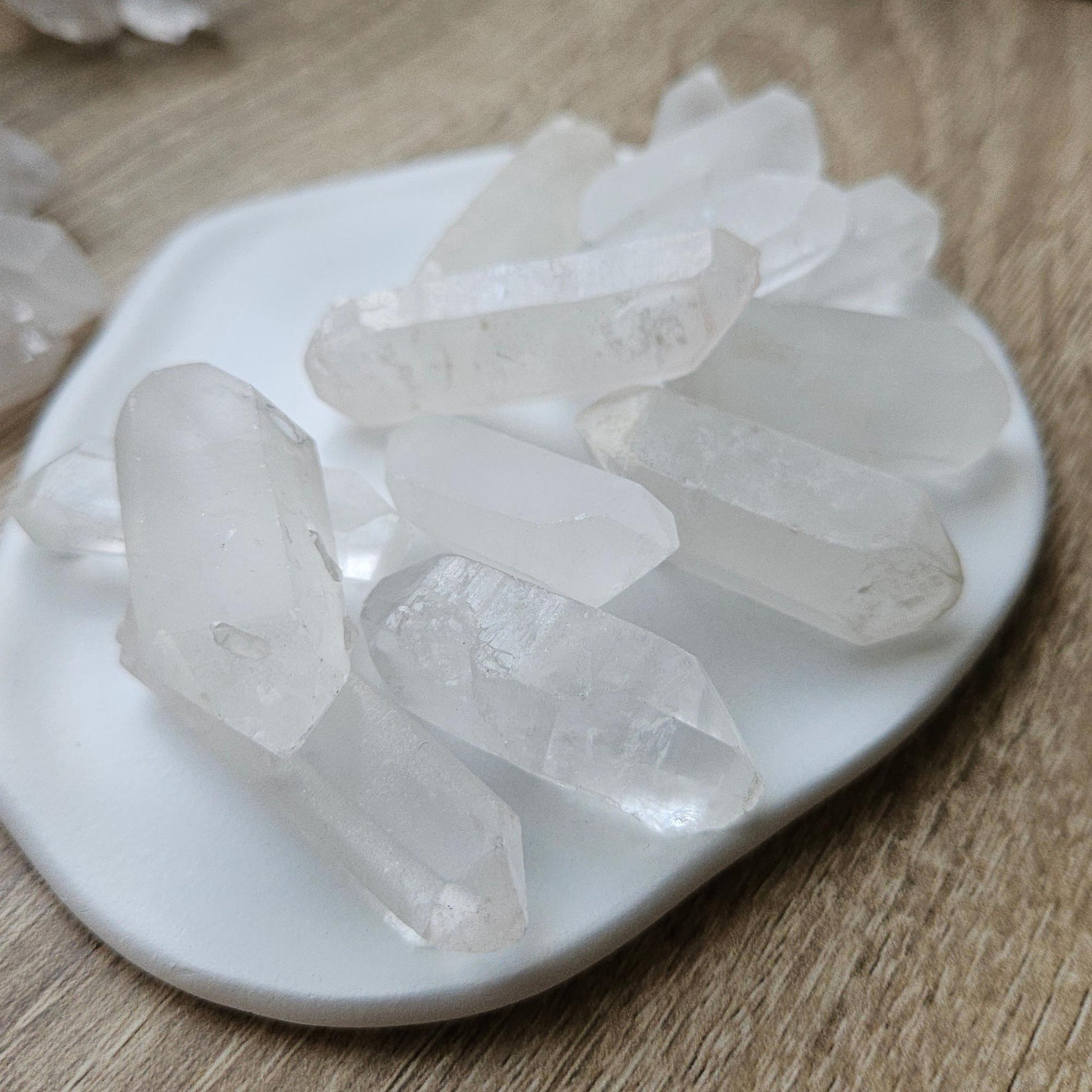 Natural Clear Quartz Crystal Points Raw Quartz Point Healing Crystal G